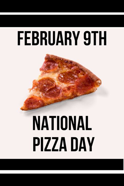 Picture of a delicious-looking slice of pepperoni pizza on a black and white background National Pizza Day, Pizza Day, National Days, Love Pizza, February 9, Some Friends, T Love, Time Of Day, National Day