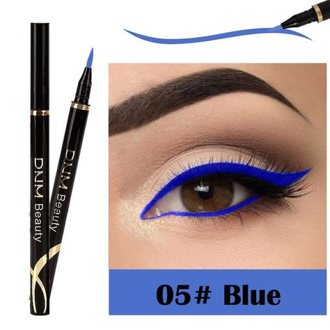 Cute - Beauty Shopping Sweet Sixteen Makeup, Edgy Eye Makeup, Colors Eyeliner, Shiny Makeup, Color Eyeliner, Eye Makeup Cosmetics, Waterproof Eyeliner Pencil, Eyeliner Waterproof, Shimmer Makeup