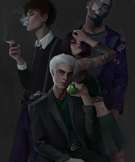 Slytherin Snake, Draco Malfoy Fanart, Draco Malfoy Aesthetic, Buku Harry Potter, Draco And Hermione, Slytherin Harry Potter, Hxh Characters, Images Harry Potter, Draco Harry Potter