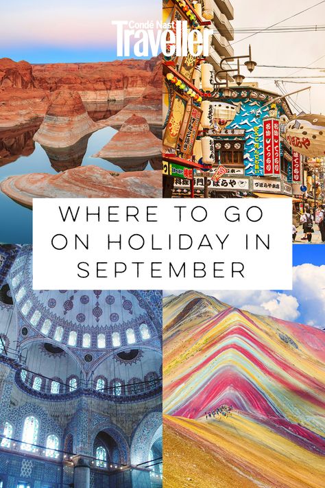 25 destinations to head to in September when the lazy, hazy days of summer in the UK are over but there's plenty of sunshine to be found elsewhere for a final boost of D vitamins. September Vacation Ideas, September Travel Destinations, Where To Travel In September, Best Places To Travel In September, Best Places To Travel In October, Fall Vacation Ideas U.s. States, September Holiday, Europe In September, Holidays In September