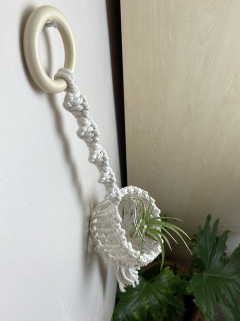 Tutorials – portfolio test – Crafted by Ceri Glass Plant Pot, Hanging Basket Pattern, Plant Hanger Diy, Cute Things To Make, New Step, Macrame Inspiration, Macrame Plant Hanger Patterns, Garden Lover Gifts, Diy Macrame Plant Hanger