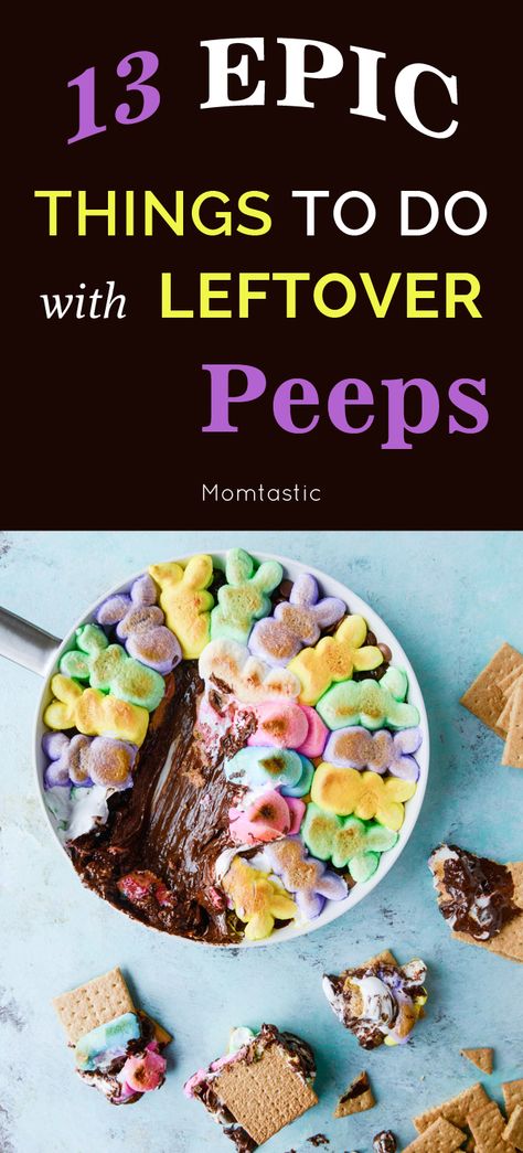 Leftover Peeps Recipe, Recipes Using Marshmallows, Peeps Recipes, Peeps Candy, Meals To Cook, Marshmallow Peeps, Special Occasion Food, Great Meals, Hot Tamales