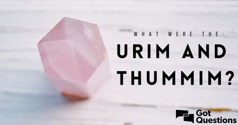 What were the Urim and Thummim? How did God use the Urim and Thummim to give guidance to the Israelites? Urim Thummim, Urim And Thummim, Place Card Holders, Bible, Art