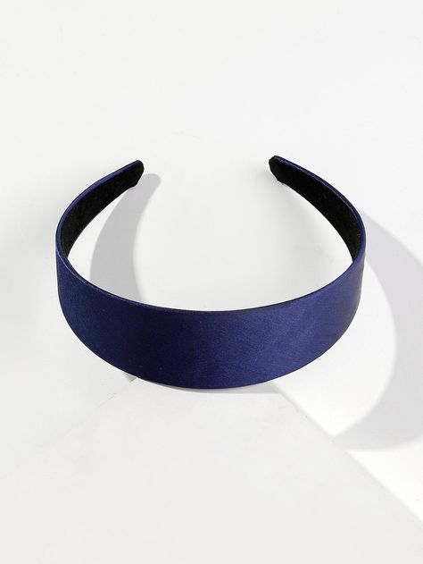 Navy Blue  Collar  Plastic   Embellished   Women Accessories 1960s Headband, White Wide Leg Jeans, Cute Group Halloween Costumes, Holiday Headbands, Blue Headband, Pool Hairstyles, Blue Accessories, Wide Headband, Headband Styles