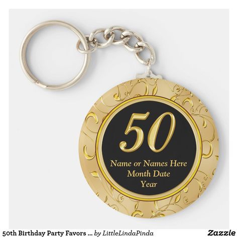 50th Anniversary Party Favors, Birthday Party Souvenirs, 50th Birthday Favors, 50th Birthday Party Favors, Anniversary Party Favors, 50th Wedding Anniversary Party, Anniversary Keychain, Anniversary Favors, Ideas Cumpleaños