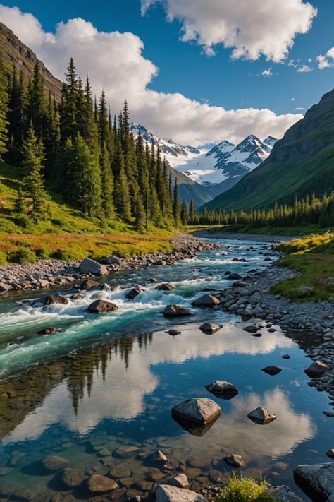 The Most Scenic Drives in Alaska You Need to Take! Kenai Peninsula Alaska, Alaska Denali, Alaskan Mountains, Alaska Nature, Alaska Photography, Alaska Mountains, Alaska Glaciers, Kenai Peninsula, Reflection Photos