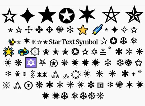 ★ ✰⋆🌟✪🔯✨★ Star Symbol (Copy and Paste) | PSDDude Copy Paste Symbols, Star Emoticon, Star Sign Symbols, Star Meaning, Nautical Star Tattoos, Girl Symbol, Keyboard Symbols, Sparkle Emoji, Cool Text Symbols