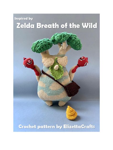 Korok Seed Crochet, Link Zelda Crochet Pattern Free, Legend Of Zelda Amigurumi, Crochet Zelda Pattern, Legend Of Zelda Crochet Pattern Free, Goblin Crochet Pattern, Crochet Legend Of Zelda, Crochet Korok, Legend Of Zelda Crochet