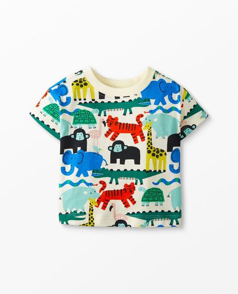 Baby Print Tee In Cotton Jersey | Hanna Andersson Baby Boy Tops, Easter Fashion, Baby Print, Baby Graphic Tees, Best Pajamas, Matches Fashion, Boy Clothes, Hanna Andersson