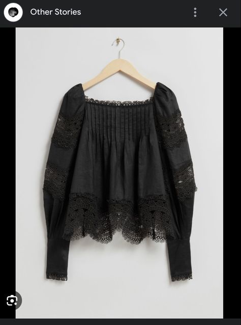 Louis Vuitton Taschen, Black Blouses, Lace Trim Blouse, Fitted Blouses, Beauty Clothes, Women Shirts Blouse, Fashion Story, Blouse Black, Lace Blouse