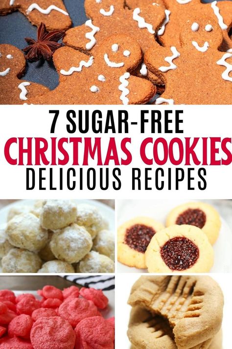 Christmas Recipes For Diabetics, Sugar Free Holiday Cookies, Sugar Free Desserts Christmas, Sugar Free Sugar Cookies Splenda, Bariatric Christmas Cookies, Sugar Free Holiday Treats, Sugar Free Cookies Christmas, Sugar Free Christmas Desserts Easy, Sugar Free Christmas Cookies Recipes