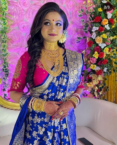 Bengali Bridal Reception Look, Reception Bengali Bride, Bengali Bride Reception Look Saree, Reception Look Bride Indian Saree, Bengali Bride Traditional Look, Bengali Reception Look, Bengali Reception Bridal Look, Reception Look Bride Indian, Bridal Reception Look