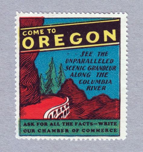 Shirt Inspiration, Vintage Pics, Columbia River, Brand Promotion, Popular Art, Collage Design, Chamber Of Commerce, Stamp Design, Art Movement