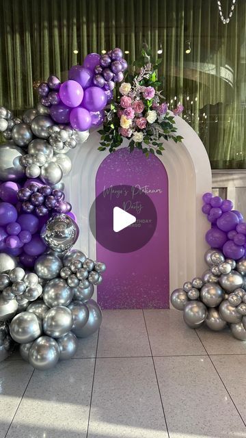 Printing Solutions, Event Rentals, Event Decor, DMV DC, MD, VA on Instagram: "Margo’s platinum 70th in style 💜🤍
➡️ for inquiries and reservations, please complete the contact form on our website. Link in bio.
#70thbirthday #birthday #events #parties #party #celebration #dmvevents #dmv #dmveventdecorator #dcevents #washingtondc #dc #md #mdevents" 70th Birthday Parties Decorations, 70th Birthday Decorations, Birthday Events, 70th Birthday Parties, Contact Form, Event Rentals, Party Celebration, 70th Birthday, Custom Party