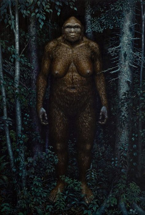 Female Sasquatch, Sasquatch Art, Bigfoot Illustration, Real Bigfoot, Bigfoot Stories, Bigfoot Pictures, Yeti Bigfoot, Bigfoot Art, World Mythology