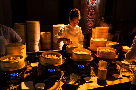 Dim Sum Wedding, Catering Food Displays, Noodle Bar, Catering Food, Food Displays, Event Themes, Dim Sum, Morning Wedding, Wedding Food