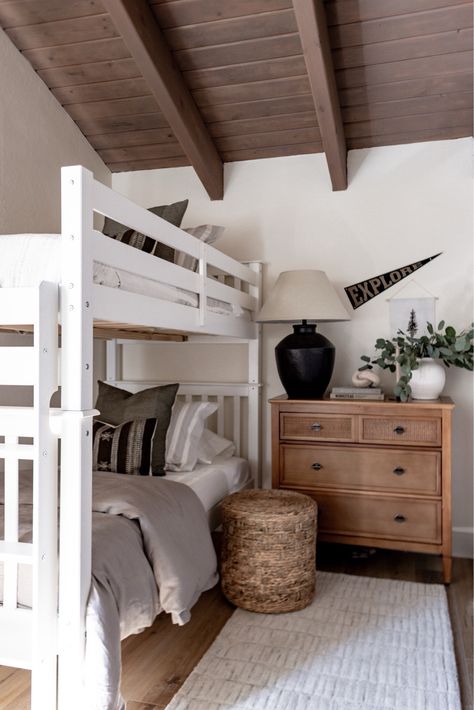 Shop Chest Of Drawers and other curated products on LTK, the easiest way to shop everything from your favorite creators. Lake House Bunk Rooms, Halfway Wholeistic, Bunk Bed Room, Guest Bedroom Design, Timeless Kitchen, Boys Bedding, Bunk Room, Big Boy Room, Bunk Bed