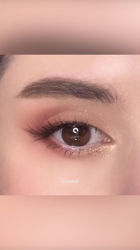 Eye Makeup Soft, Eye Makeup Monolid, Makeup Monolid, No Make Up Make Up Look, Monolid Eye Makeup, Monolid Makeup, Soft Eye Makeup, Shimmer Eye Makeup, Girly Makeup