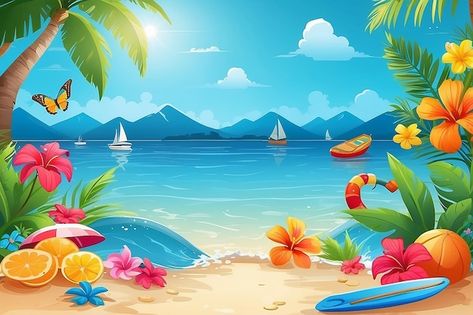 Hawaiian Background, Ppt Ideas, Moana Theme, Summer Game, Nut Cracker, Theme Background, Summer Cards, Beach Background, Summer Backgrounds