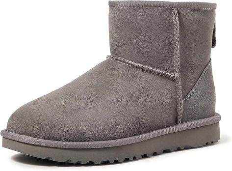 #staywarm #comfy #love #shoes Fake Uggs, Grey Uggs, Ugg Classic Mini Ii, Ugg Mini, Ugg Classic Mini, Waterproof Snow Boots, Snow Boot, Snow Boots Women, Classic Boots