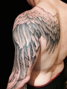 Chinese Tattoo Designs, Chinese Tattoos, Tato Maori, Wing Tattoos On Back, Alas Tattoo, Wing Tattoo Men, Wing Tattoos, Cool Back Tattoos, Cool Shoulder Tattoos