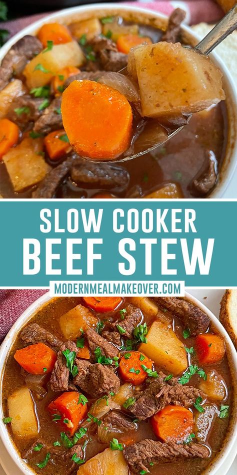 Best Slow Cooker Beef Stew, Flavorful Beef Stew, Beef Stew Meat Recipes, Slow Cooker Recipes Beef Stew, Beef Potatoes, Classic Beef Stew, Crockpot Recipes Beef Stew, Easy Beef Stew, Fitness Meals