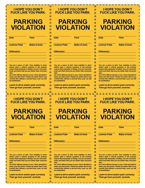 Funny Awards Certificates, Funny Certificates, Ticket Template Printable, Funny Awards, Speeding Ticket, Funny Lists, Parking Ticket, Check Lists, Printable Tickets