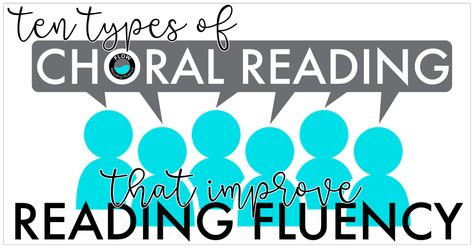 10 Types of Choral Reading That Improve Reading Fluency Choral Reading, Guided Reading Lessons, Teaching Literature, Text Types, Struggling Readers, Free Lesson Plans, Primary Students, An Education, Reading Fluency