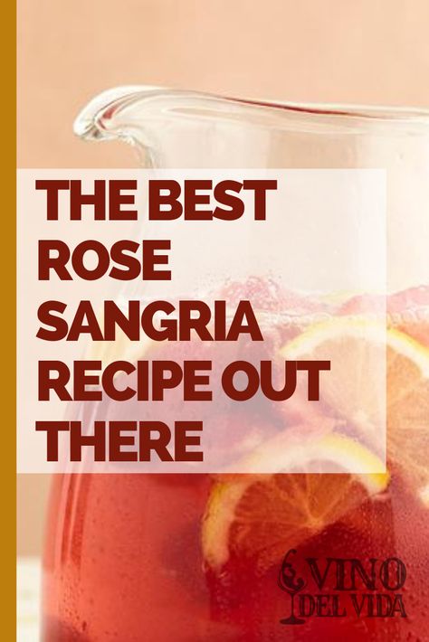 What's better than your typical sangria? A rose sangria! In this sangria recipe guide, I give you the best Rose Sangria recipe I've ever tried. A summer hit! Cheers! #wine #winelover #vino #WineWednesday Sangarita Recipe Sangria, Pink Sangria Recipe, Prosecco Sangria Recipes, Rose Sangria Recipes Fall, Rose Sangria Recipes Winter, Blush Sangria Recipe, Rose Sangria Recipes, Sangarita Recipe, Rose Sangria Recipes Easy