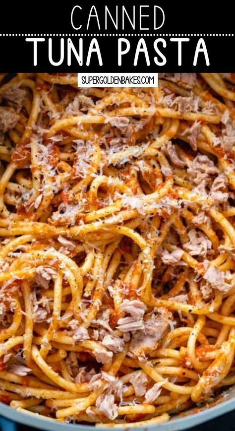 Tuna Spaghetti Recipe, Canned Tuna Pasta, Easy Tuna Pasta, Tuna Fish Recipes, Spaghetti Recipes Easy, Canned Tuna Recipes, Noodle Salad Recipes, Tuna Pasta, Canned Tuna