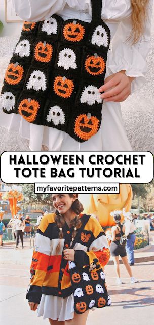 Get into the Halloween spirit with our step-by-step crochet tutorial for a festive and functional tote bag. Learn how to create spooky motifs, sturdy Trick Or Treat Crochet Bags, Trick Or Treat Bags Crochet, Crochet Car Coasters Halloween, Tie Dye Crochet Pattern, Crochet Halloween Bag Pattern, Crochet Halloween Tote Bags, Halloween Crochet Wearable, Halloween Crochet Tutorials, Halloween Crochet Stitches