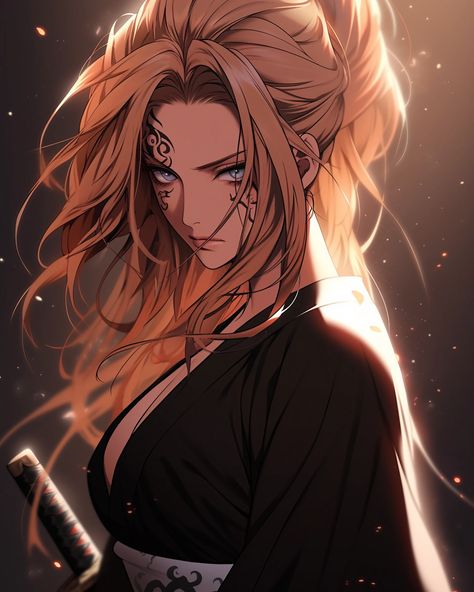 Female Swordsman inspired by Rangiku Matsumoto from Bleach Rangiku Matsumoto Fan Art, Female Swordsman, Rangiku Matsumoto, Bleach Anime Art, Animation Art Character Design, Art Life, Bleach Anime, Life Art, Animation Art