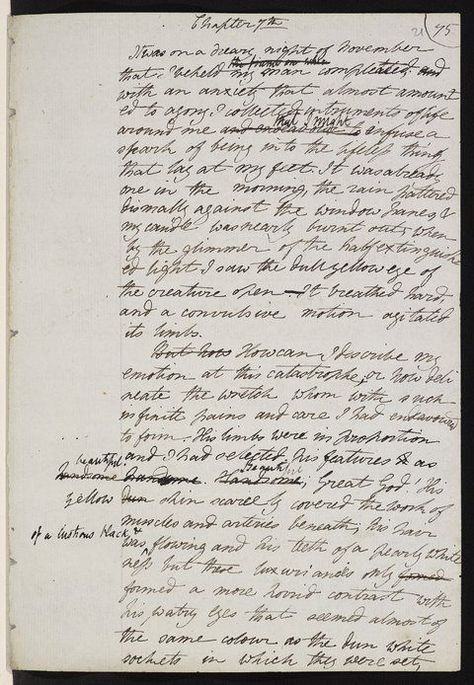 Mary Shelley’s Handwritten Manuscripts of Frankenstein Now Online for the First Time Open Culture Frankenstein Mary Shelley, William Godwin, The Modern Prometheus, Mary Shelley Frankenstein, Audio Books Free, Women Writers, Mary Shelley, Essay Topics, Her. Book