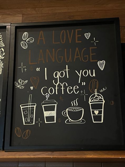 Cafe Signs Ideas, Coffee Shop Board Ideas, Chalkboard Art Coffee, Coffee Shop Board, Chalk Board Signs, Coffee Shop Chalkboard, Coffee Shop Sign Ideas, Coffee Chalkboard Art, Coffee Blackboard