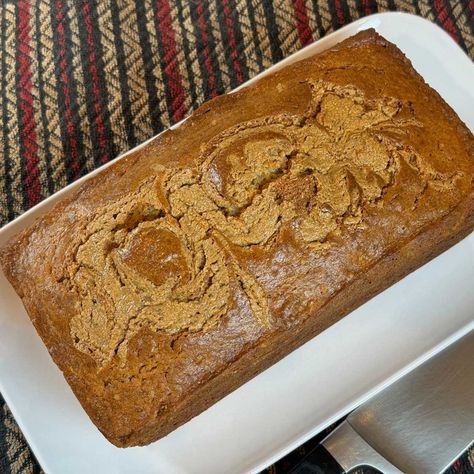 Almond Butter Banana Bread recipe adapted from Dessert Person by Claire Saffitz. An easy quick bread with a swirl of almond butter. Almond Butter Banana Bread, Yogurt Substitute, Dessert Person, Claire Saffitz, Easy Quick Bread, Butter Banana Bread, Almond Butter Recipes, Banana Flour, Peanut Butter Banana Bread