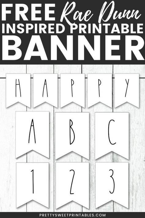 rae dunn inspired printable banner Welcome Banner Printable, Black And White Banner, Printable Banner Template, Free Printable Banner Letters, Flower Banner, Printable Banner Letters, Bday Stuff, Free Thanksgiving Printables, Home Printables