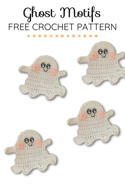 Get ready to haunt your Halloween with this easy and quick crochet Halloween ghost applique! This fun and free pattern will help you create a cute, spooky ghost motif that can be used for ornaments, garlands, bunting, or to add a touch of Halloween to any of your crochet projects. The pattern is available for free on this post, but you can also upgrade to a premium version for extra benefits like progress photos and no ads. #Halloweencrochet Crochet Ghost Applique, Cute Spooky Ghost, Crochet Ghost, Halloween Applique, Crochet Applique Patterns Free, Kids Crochet Pattern, Progress Photos, Halloween Arts And Crafts, Crochet Halloween