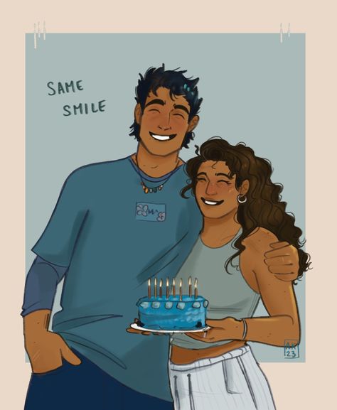 Percy Jackson Birthday Fanart, Percy And Sally Jackson Fanart, Sally Jackson Fanart, All Rick Riordan Books, Percy Jackson Musical, Sally Jackson, Pjo Art, Pjo Fanart, Percy Jackson Wallpaper