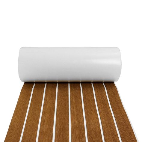 2400x450x5mm Marine Boat Flooring EVA Foam Yacht Teak Decking Sheet Carpet Floor Boat Flooring Ideas, Diy Boat Seats, Sailboat Restoration, Yacht Flooring, Pontoon Boat Accessories, Boat Carpet, Boat Interior Design, Boat House Interior, Houseboat Living