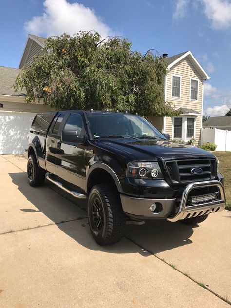 loaded 2008 Ford F 150 Flareside supercab lifted Ford F150 Custom, Lifted Tundra, Chevy Trucks For Sale, Ford Trucks For Sale, Lifted Trucks For Sale, Tundra Truck, Trailer Wiring, Ford Trucks F150, Truck Bed Camper