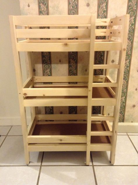 Woodworking Projects Bed, Barbie Bed, Bunk Bed Ideas, Doll Bunk Beds, Build Your Own Home, Baby Doll Bed, Diy Bunk Bed, Diy Projects Plans, Bookshelf Plans