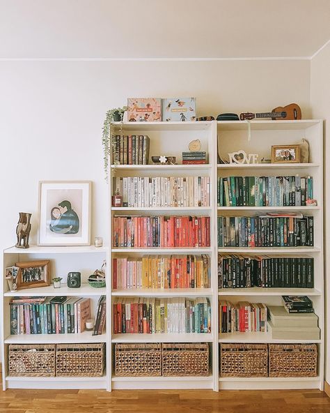 Corner bookshelves