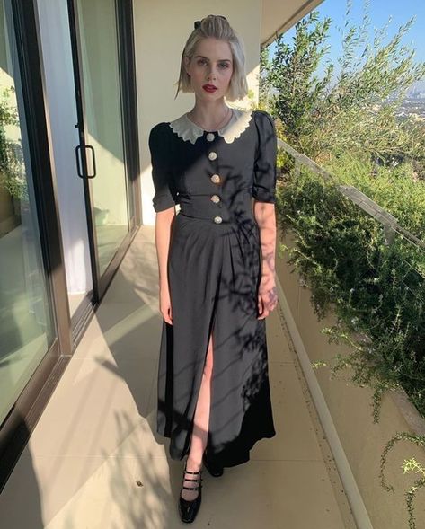 Lucy Boynton Style, 60s Look, Lucy Boynton, Alessandra Rich, Celeb Style, Style Crush, Preppy Style, Classy Outfits, Autumn Winter Fashion