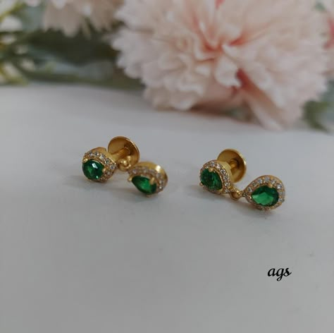 2 Grms Gold Ear Rings, Eyerings Gold Design, Gold Earrings Designs New Model, Gold Studs Earrings Indian, 2 Grams Gold Earrings Designs, Daily Wear Gold Earrings, Fashion Jewelry Necklaces Gold, Gold Jewelry Prom, Kids Gold Jewelry