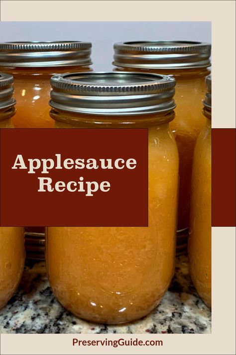 Discover our delicious homemade applesauce recipe, perfect for canning! This simple and easy-to-follow recipe will help you preserve the sweet and tangy flavors of fresh apples. Ideal for beginners and seasoned canners alike, our step-by-step instructions ensure perfect results every time. Click to learn how to make and can your own applesauce at home! #ApplesauceRecipe #CanningApplesauce #HomemadeRecipes #FoodPreservation #DIYCanning How To Make And Can Applesauce, Canning Applesauce Recipe, Canning Flavored Applesauce, How To Can Applesauce Without A Canner, Applesauce For Canning, Canned Apple Sauce Homemade Applesauce, Canned Bread, Applesauce Recipes Canning, Canning Unsweetened Applesauce