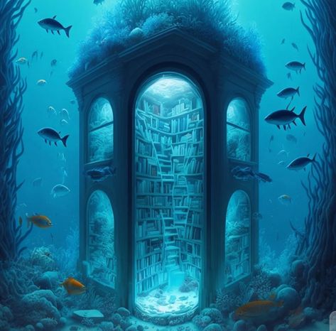 Atlantis Concept Art, Isometric Island, Steampunk Ship, Fantasy Ocean, Random Backgrounds, Enchanted Places, Scene Diy, Mermaid World, Under Water World