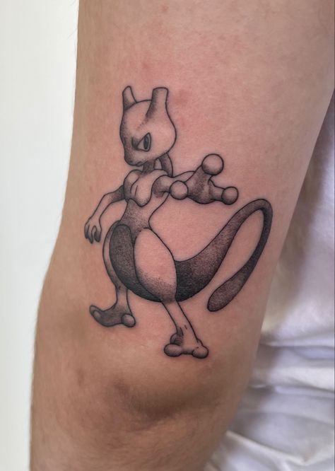 Mewtwo Tattoo, Mew And Mewtwo, Tattoo Stencil, Pokemon, Tattoos, Quick Saves, Pokémon