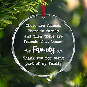 AXIARA Friend Gifts for Women, Men, Christmas Ornaments - Christmas, Friend Birthday Gifts for Women, BFF, Bestie Gifts, Unique Friends Gift Ideas - Christmas Tree Decoration Glass Ornament Friends Gift Ideas, Cricut Ornaments, Friend Christmas Ornaments, Merry Christmas Gif, Friend Ornament, Christmas Hanging Decorations, Family Christmas Ornaments, Christmas Ornaments Gifts, Christmas Gift Decorations