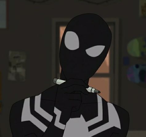 Symbiote Suit, Black Suit, Anime Character, Anime, Black