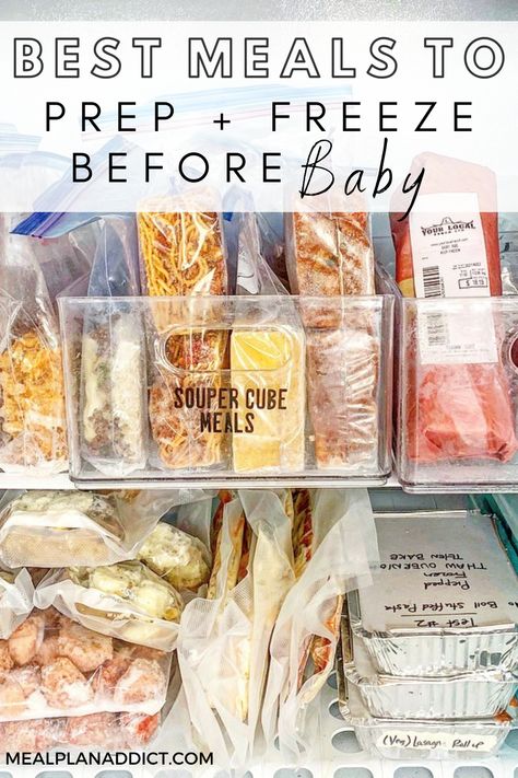 Meals To Prep And Freeze, Best Meals To Freeze, Pregnancy Freezer Meals, Fill Your Freezer, Baby Meal Plan, Freeze Ahead Meals, Best Freezer Meals, Freezer Friendly Meals, Freezable Meals